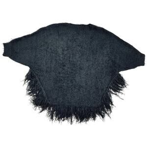 Anthropologie La Fee Verte Eyelash Textured Fringe Pullover Sweater Women's L